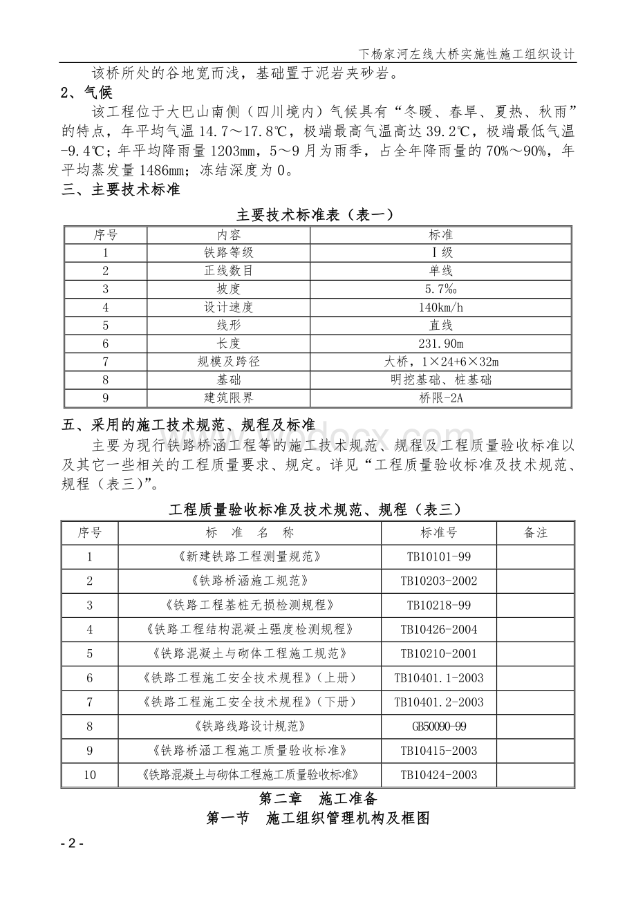 下杨家河左线大桥施工组织设计.doc_第2页