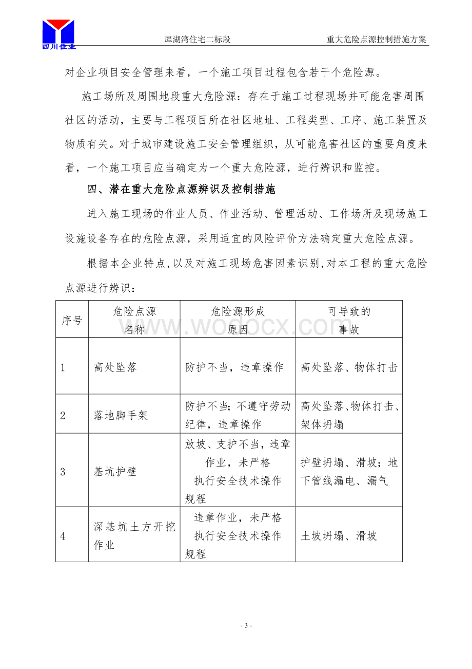 犀湖湾二标段重大应急控制预案.docx_第3页