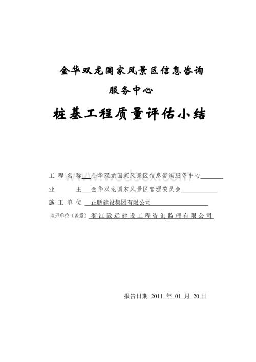 双龙桩基础评估报告.doc