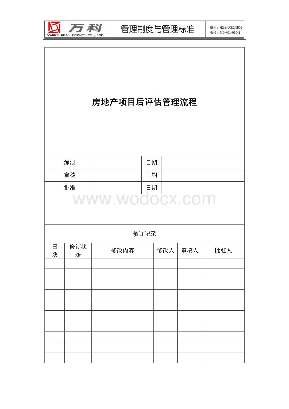 房地产项目后评估管理流程.pdf_第1页