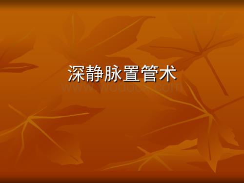 深静脉置管术.ppt