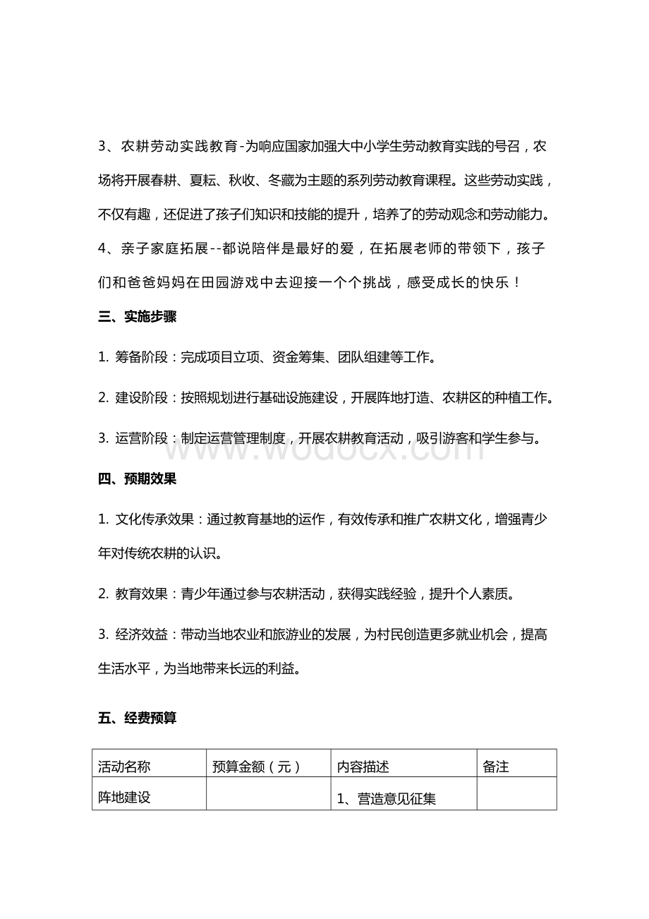 农耕劳动教育基地营造方案书.doc_第2页