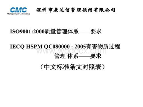 IECQ-QC080000培训资料.ppt