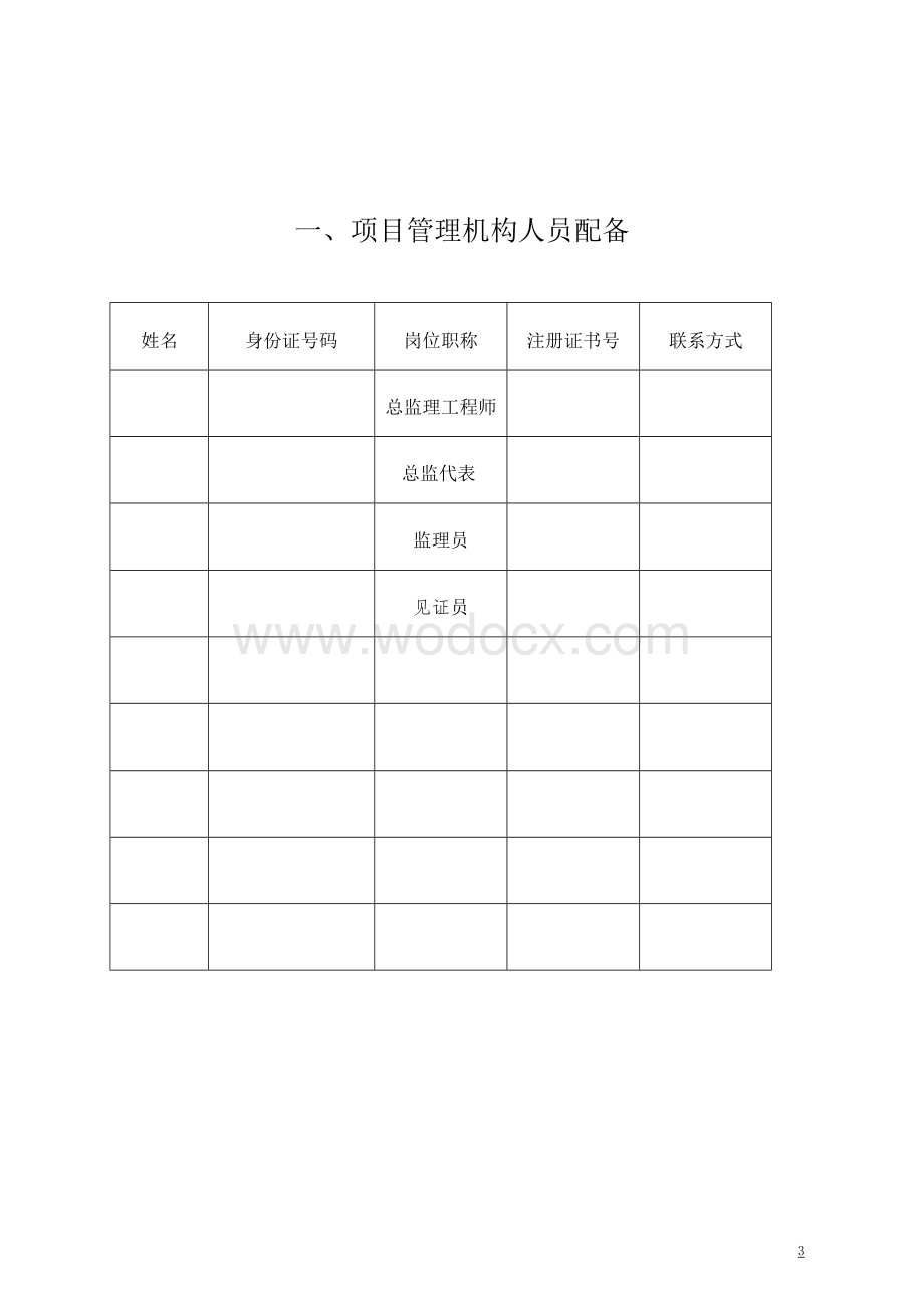 镇中心卫生院建设项目监理实施方案.doc_第3页