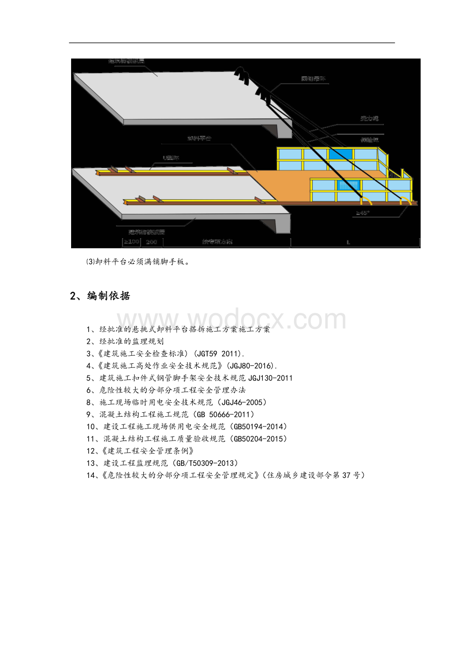 型钢悬挑卸料平台监理实施细则.docx_第2页