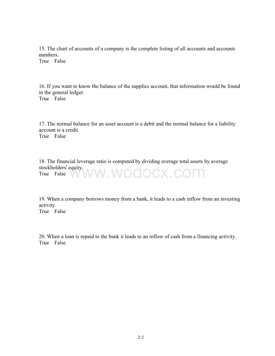 财务会计Investing and Financing Decisions and the Balance Sheet.doc_第3页