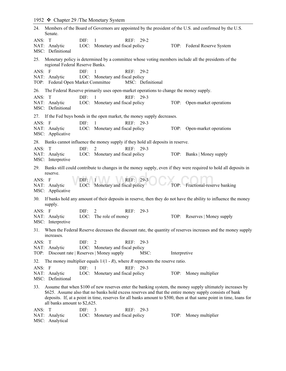 曼昆《经济学原理》（宏观）第五版测试题库(29).doc_第3页