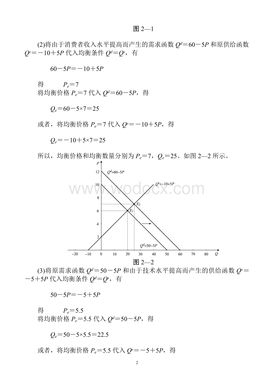 西方经济学微观部分第五版课后习题答案.doc_第2页