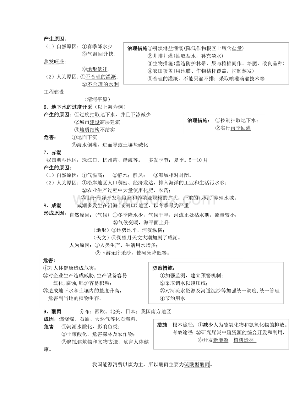 高考地理二轮：区域可持续发展讲练材料.doc_第2页