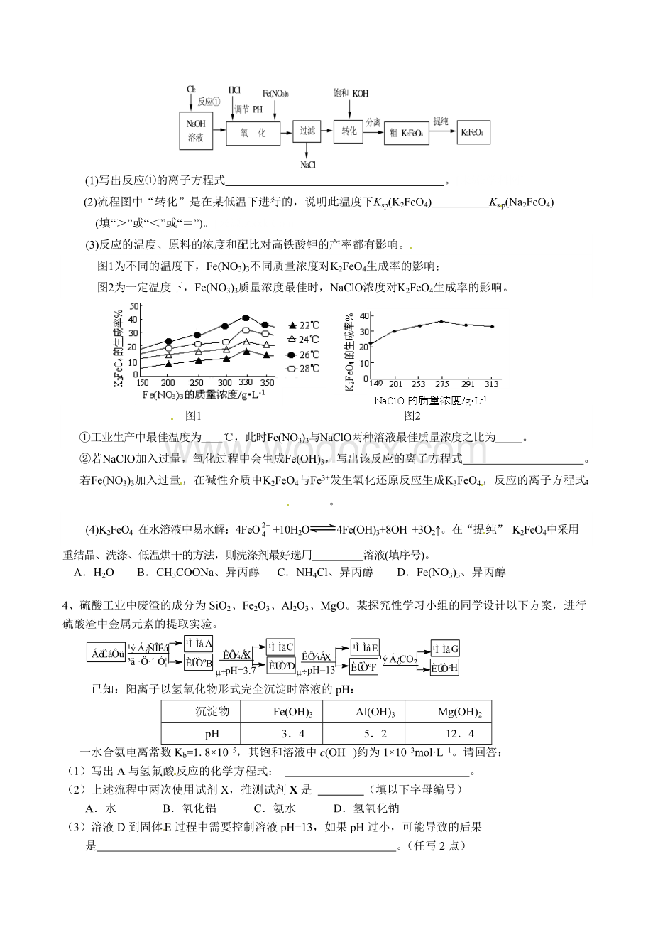 化工生产流程试题专项训练（非选择题）.doc_第2页