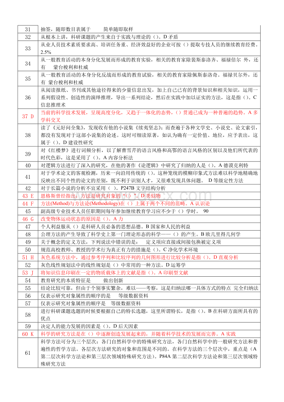 科学素养与科研方法试题与答案.doc_第2页