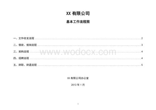 公司内部基本工作流程图.doc