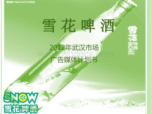 雪花啤酒武汉市场广告媒体投放计划.ppt