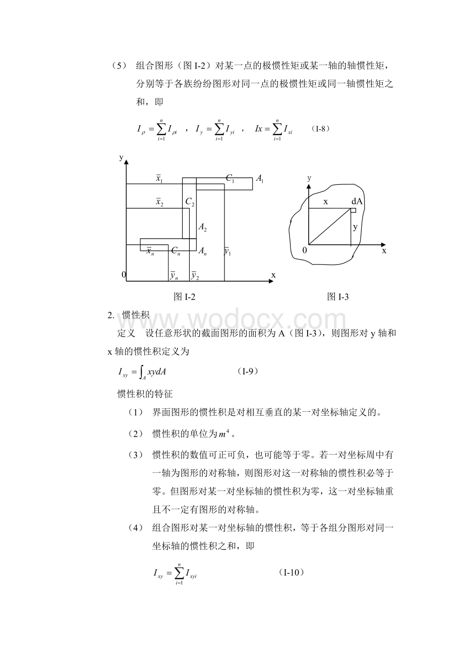 惯性矩的计算方法及常用截面惯性矩计算公式.doc_第3页