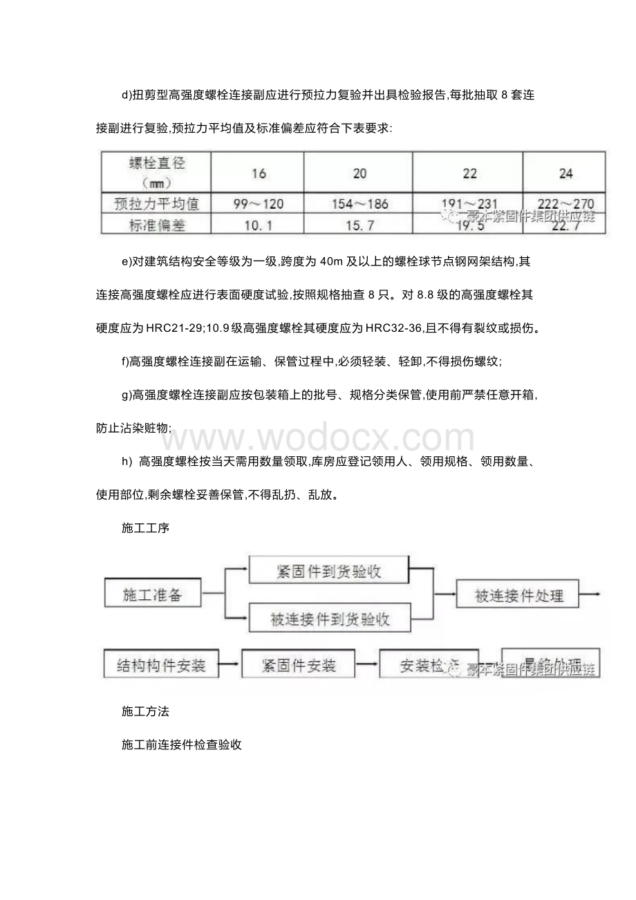 钢结构紧固件的安施工方法及质量标准.docx_第2页