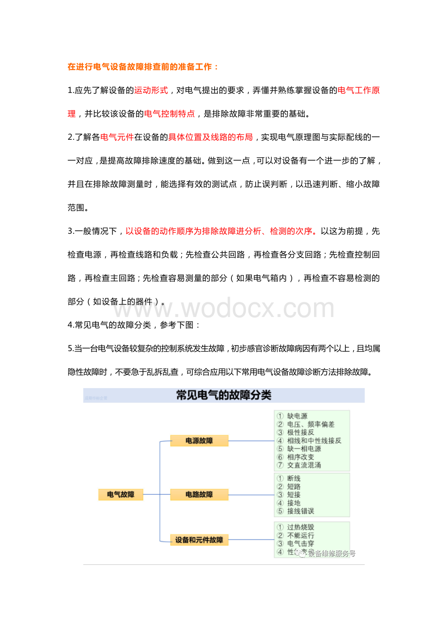 电气设备的故障维修方法.docx_第1页