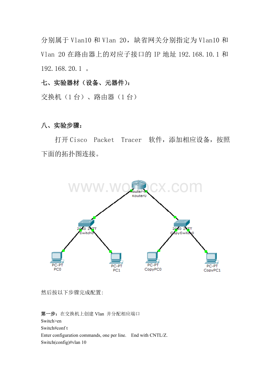 静态路由配置实验报告.doc_第2页