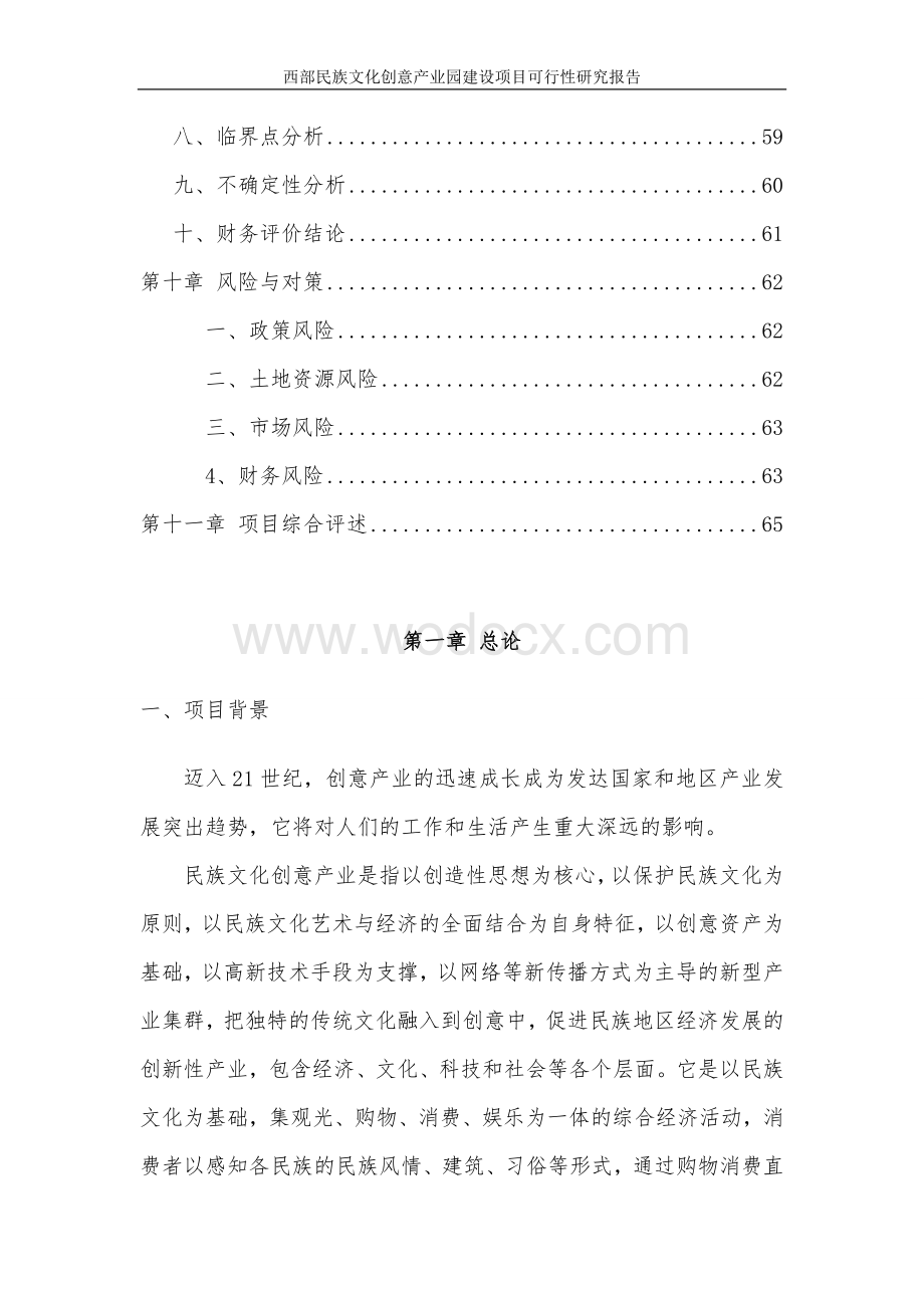 西部民族文化创意产业园建设项目可行性研究报告.doc_第3页