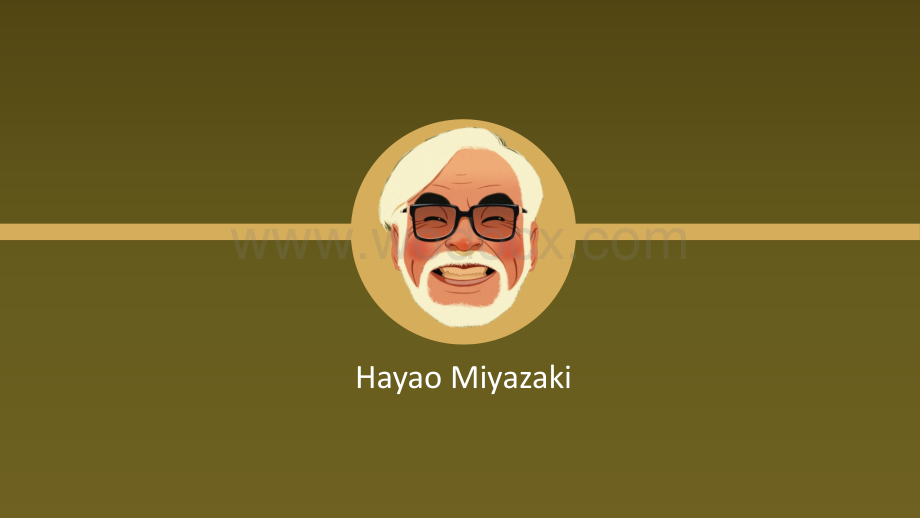 Hayao-Miyazaki-宫崎骏个生平英文介绍.pptx_第1页
