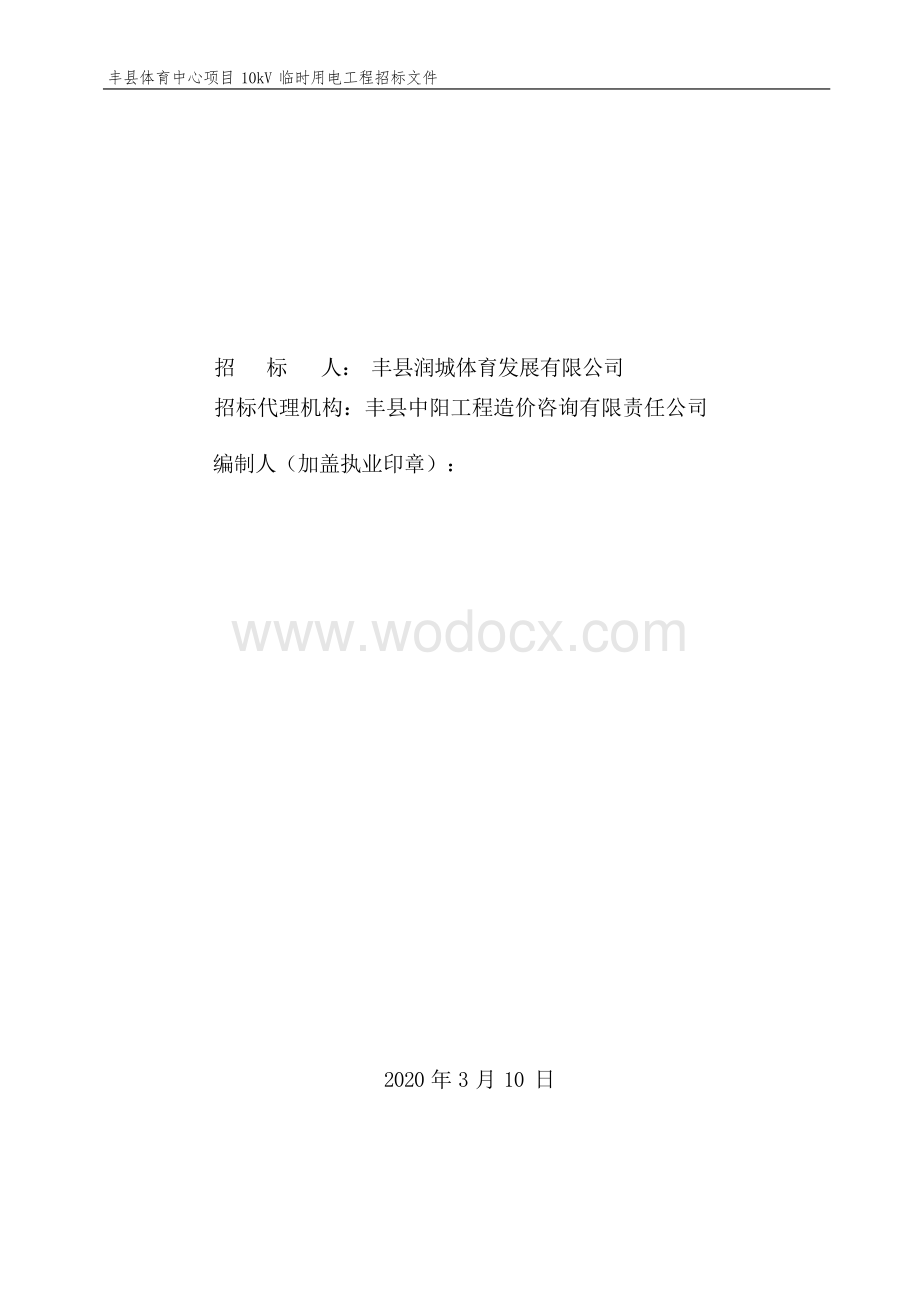 丰县体育中心项目10kV临时用电工程施工招标文件.docx_第2页