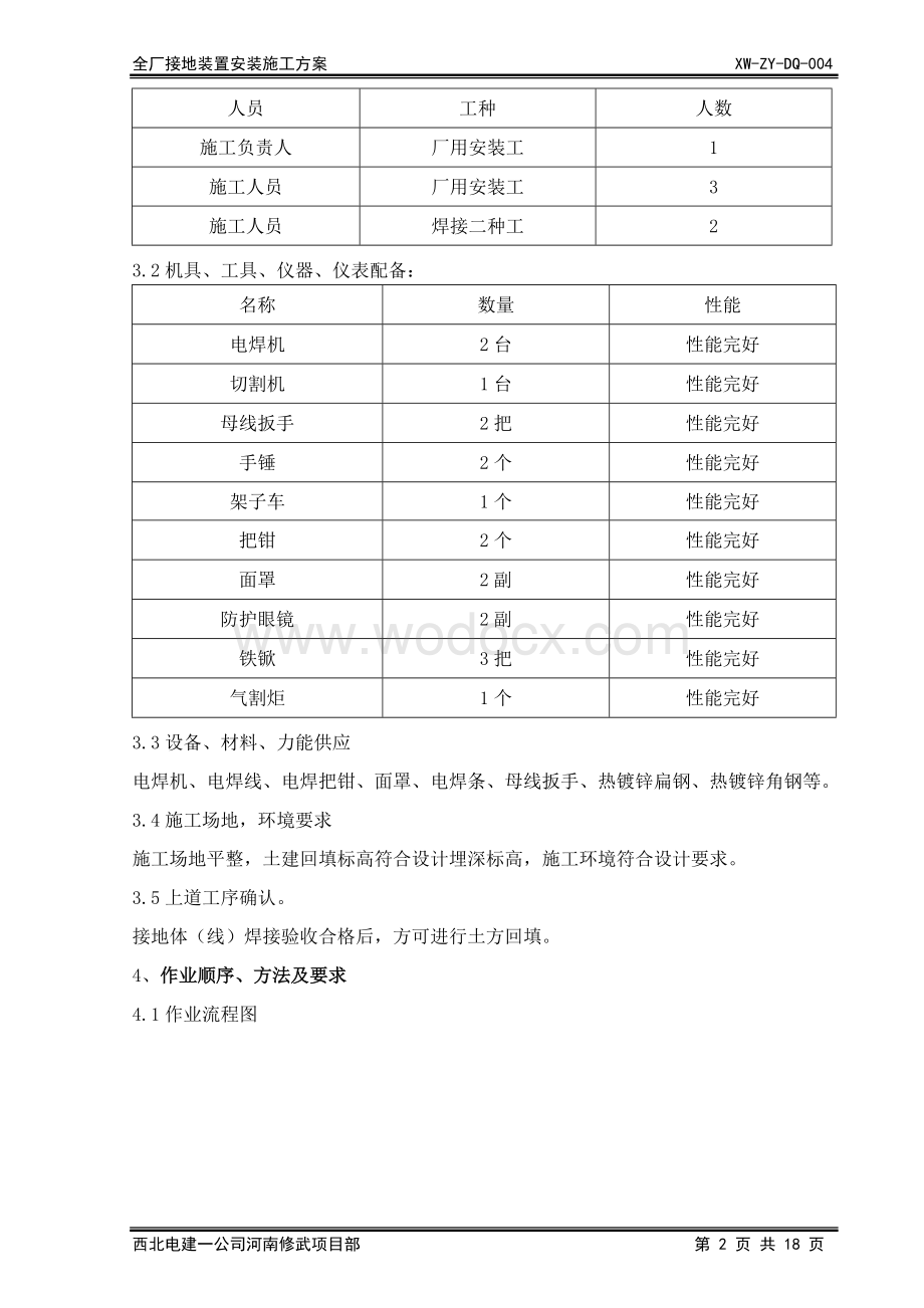 全厂接地装置安装施工方案.doc_第3页