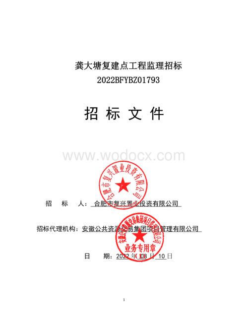 复建点工程监理招标文件.pdf