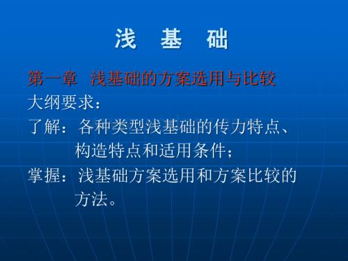 天津高校工程学院浅基础讲义.ppt