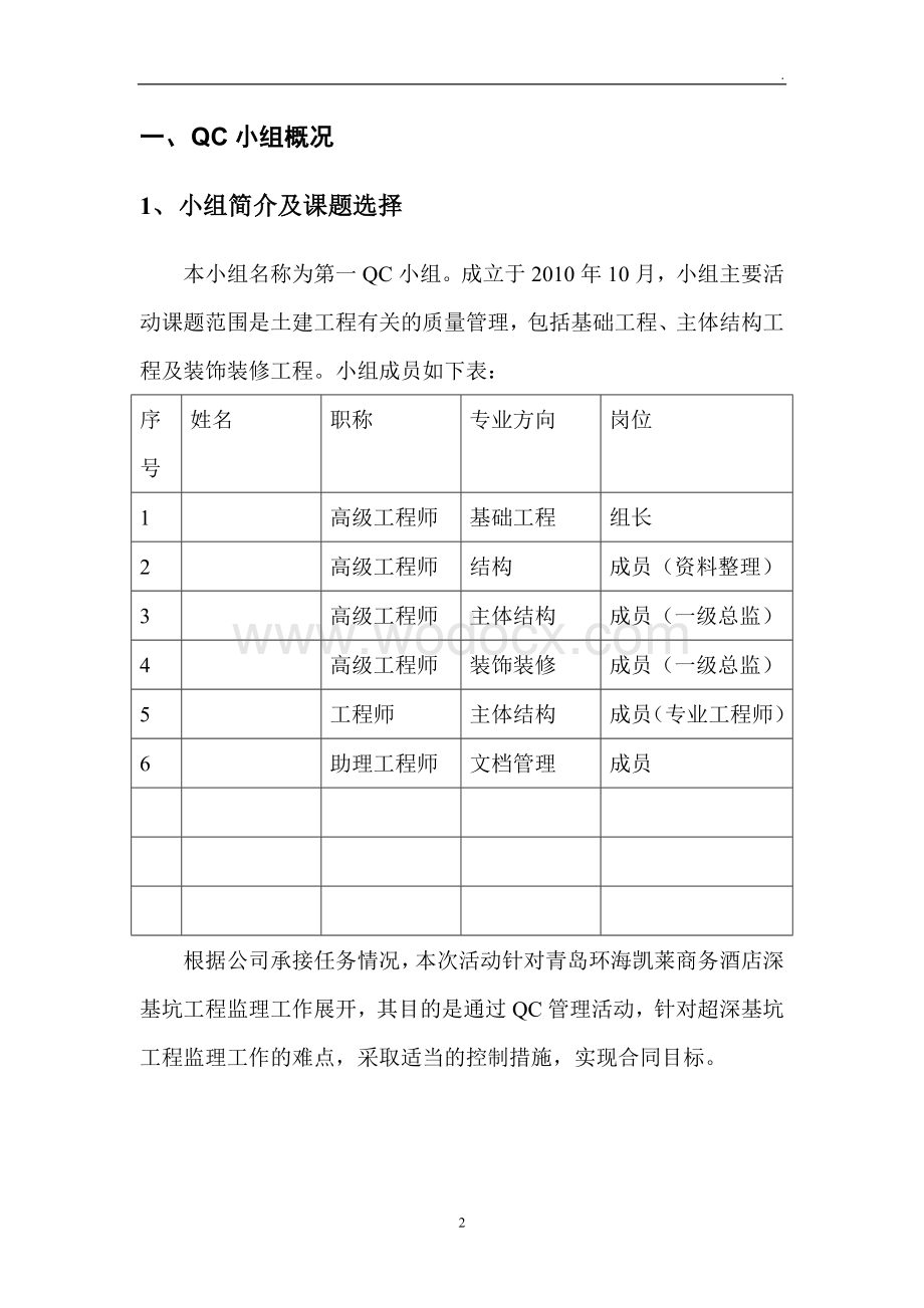 [QC成果]QC管理方法在深基坑工程监理工作中的应用.doc_第3页