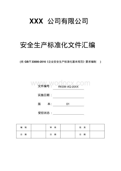 安全生产标准化全套资料汇编.pdf