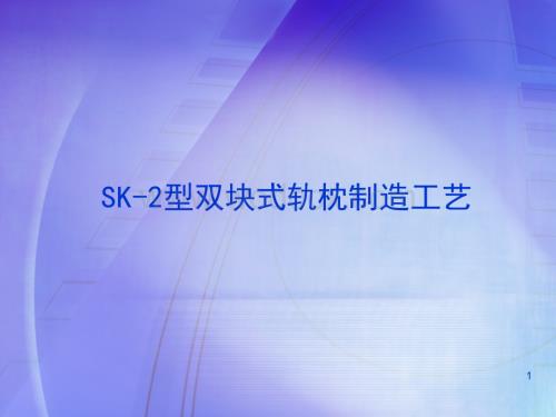 SK-2型双块式轨枕制造工艺45页.ppt