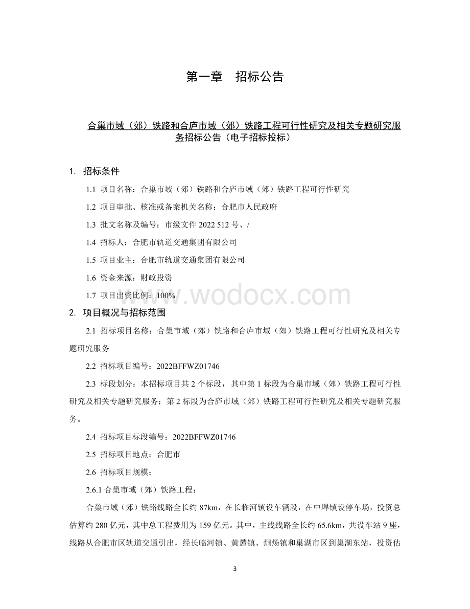 铁路工程可行性研究及专题研究服务招标文件.pdf_第3页