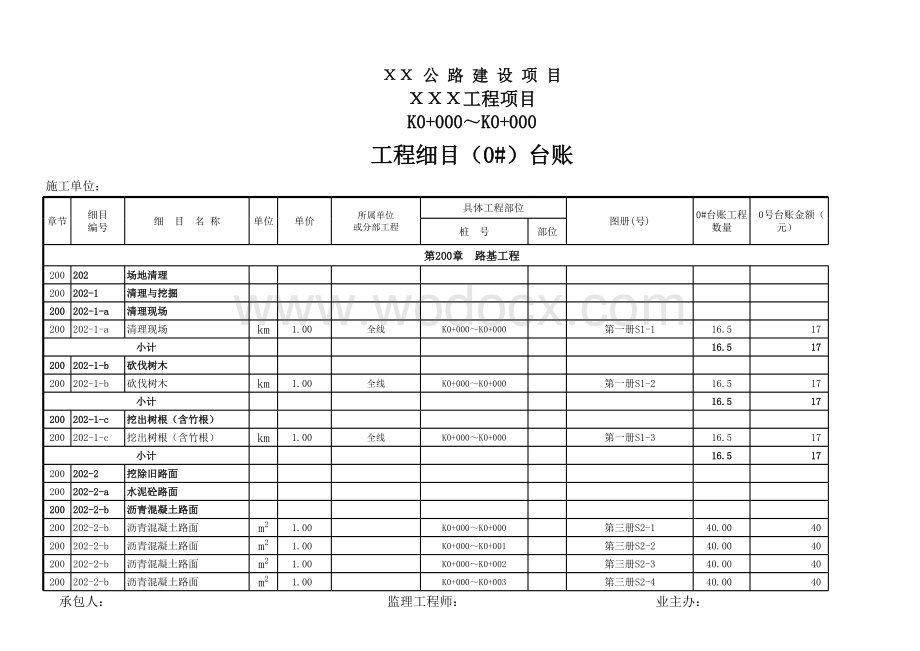 高速公路工程量审核表格.xls_第3页