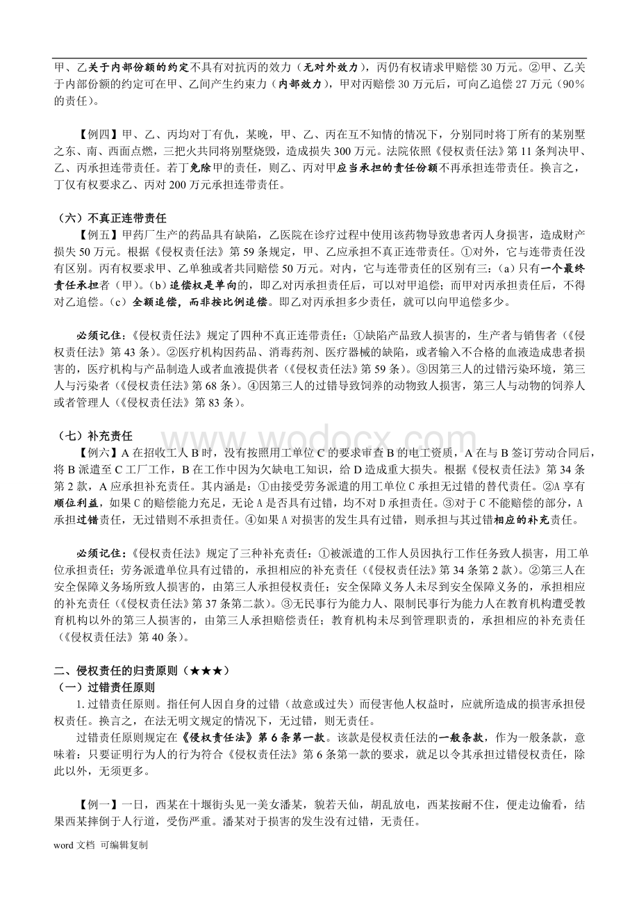 独角兽司法考试民法强化班讲义：侵权责任法.doc_第2页