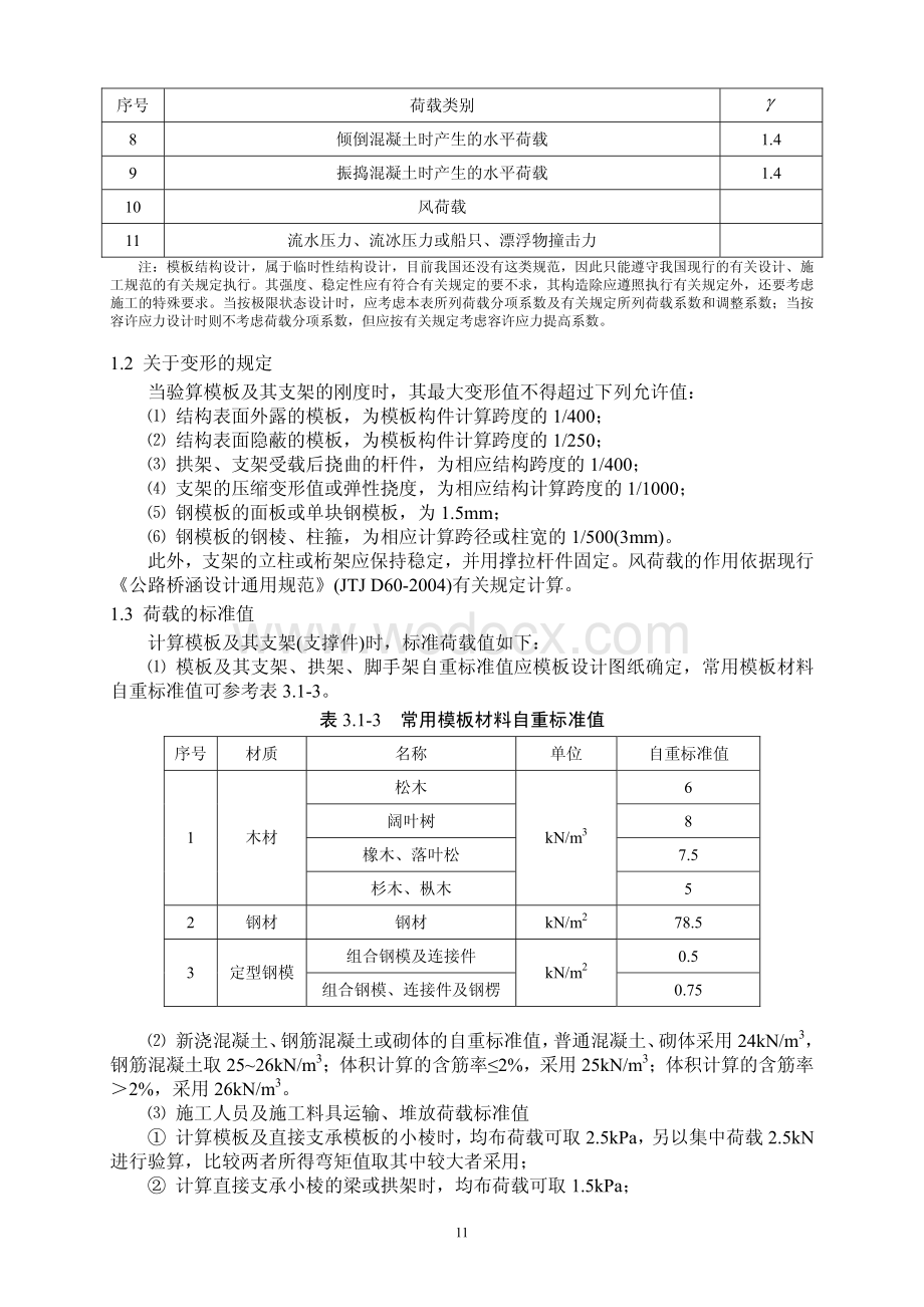 常用结构计算方法汇编之桥梁工程模板计算.pdf_第2页