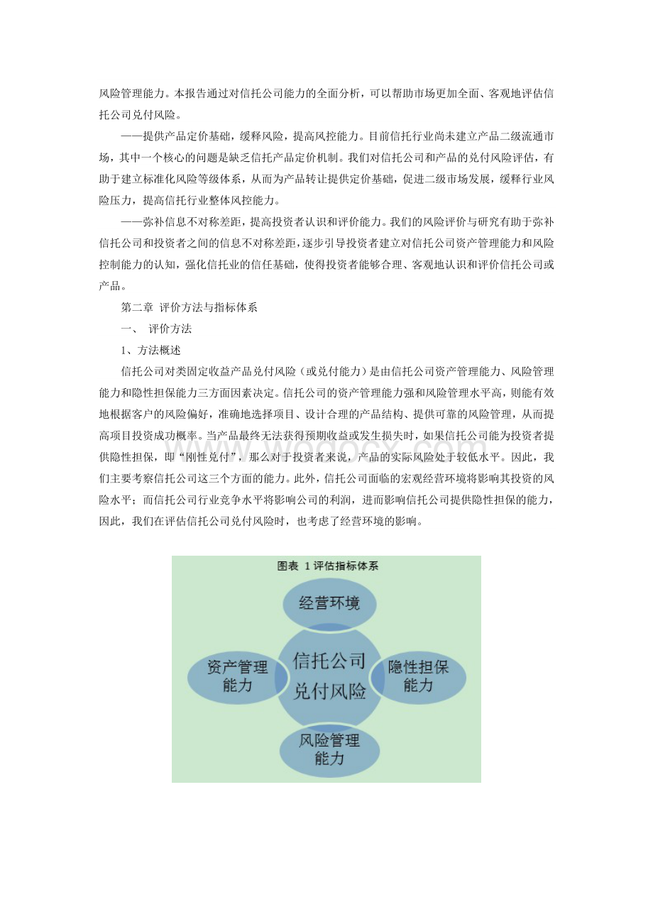 中国金融研究院信托公司兑付风险评价报告.doc_第3页