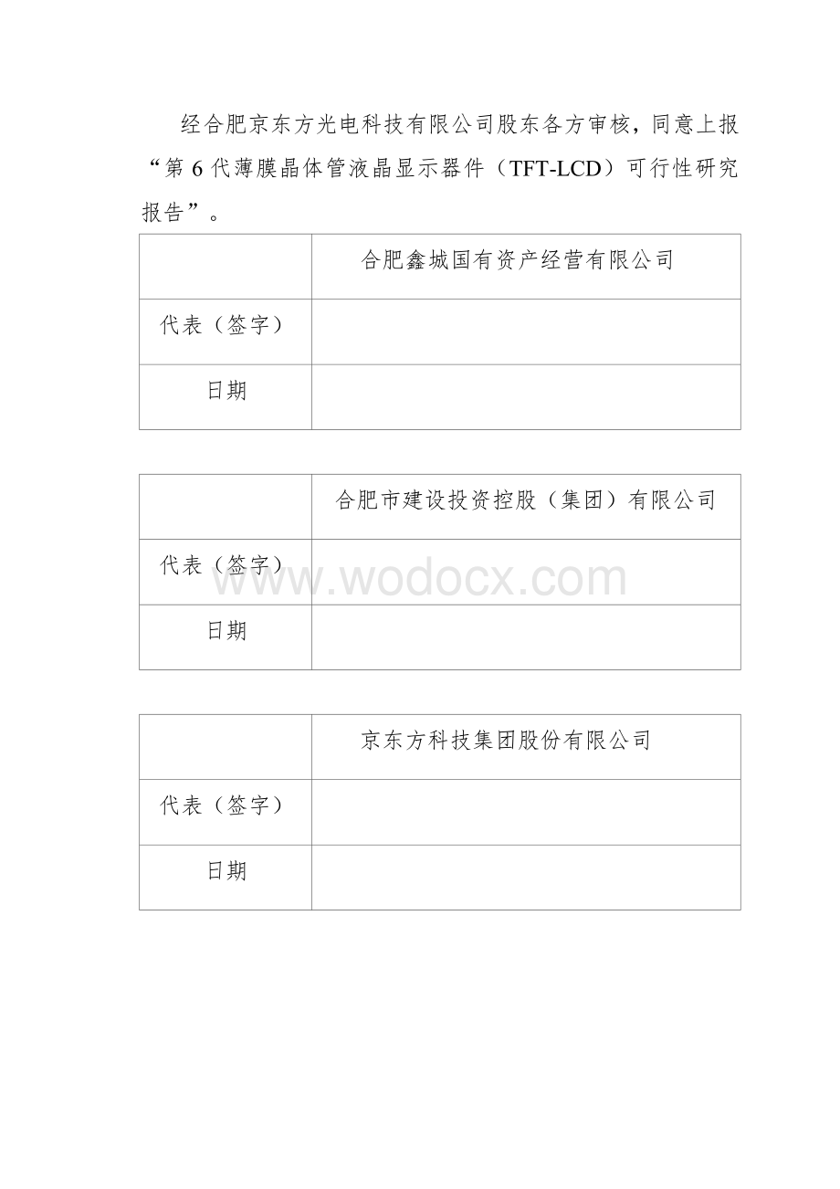 第6代薄膜晶体管液晶显示器件(TFT-LCD)项目可研报告.doc_第3页