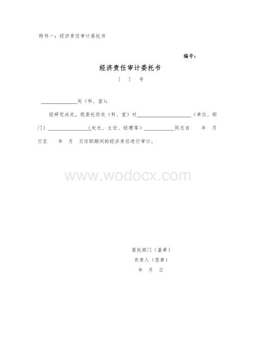 任期经济责任审计工作底稿模板.doc
