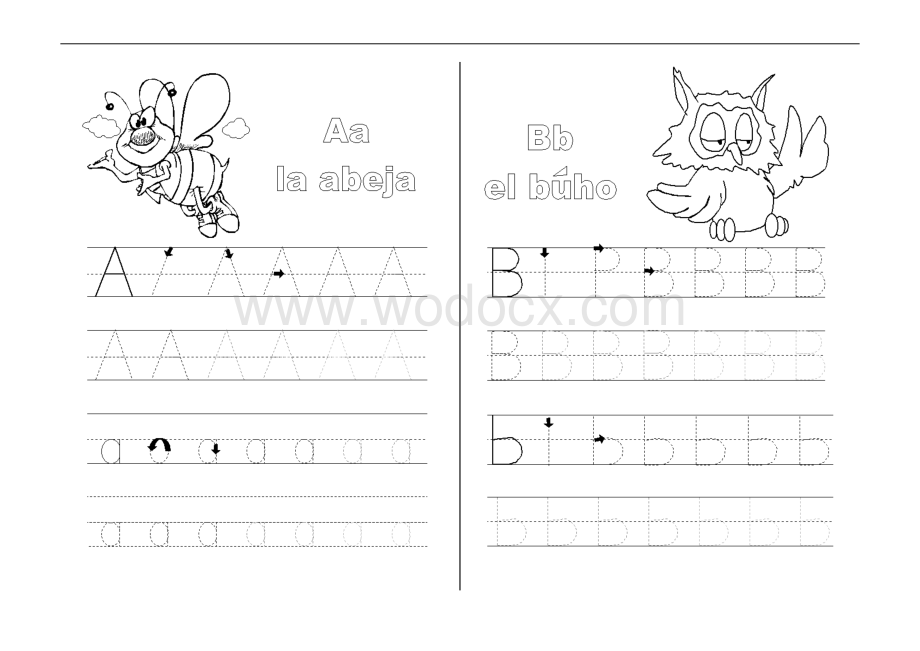 26个英文字母描红练习(已排版-可打印).doc_第1页