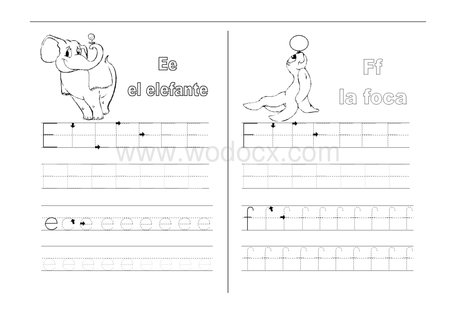 26个英文字母描红练习(已排版-可打印).doc_第3页