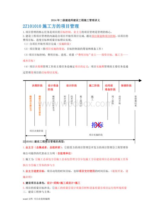 施工管理新版重点笔记总结.doc