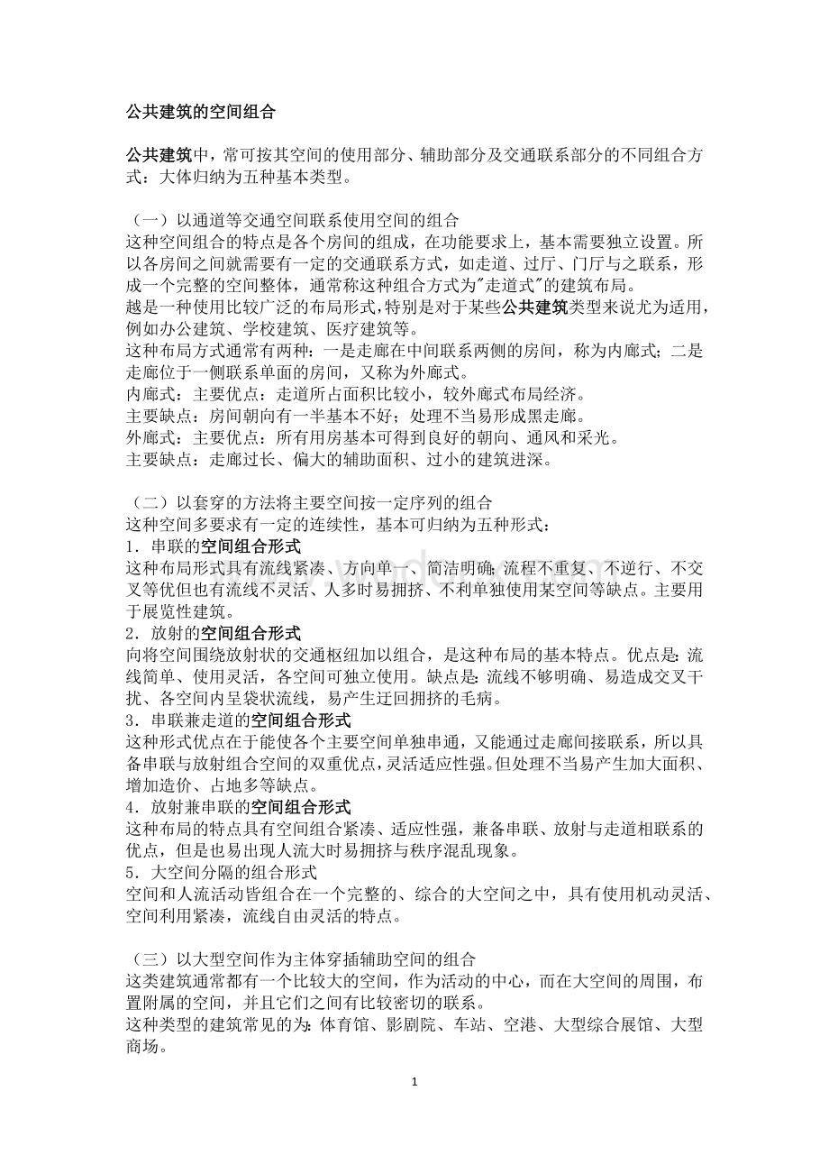 公共建筑的空间组合.docx_第1页