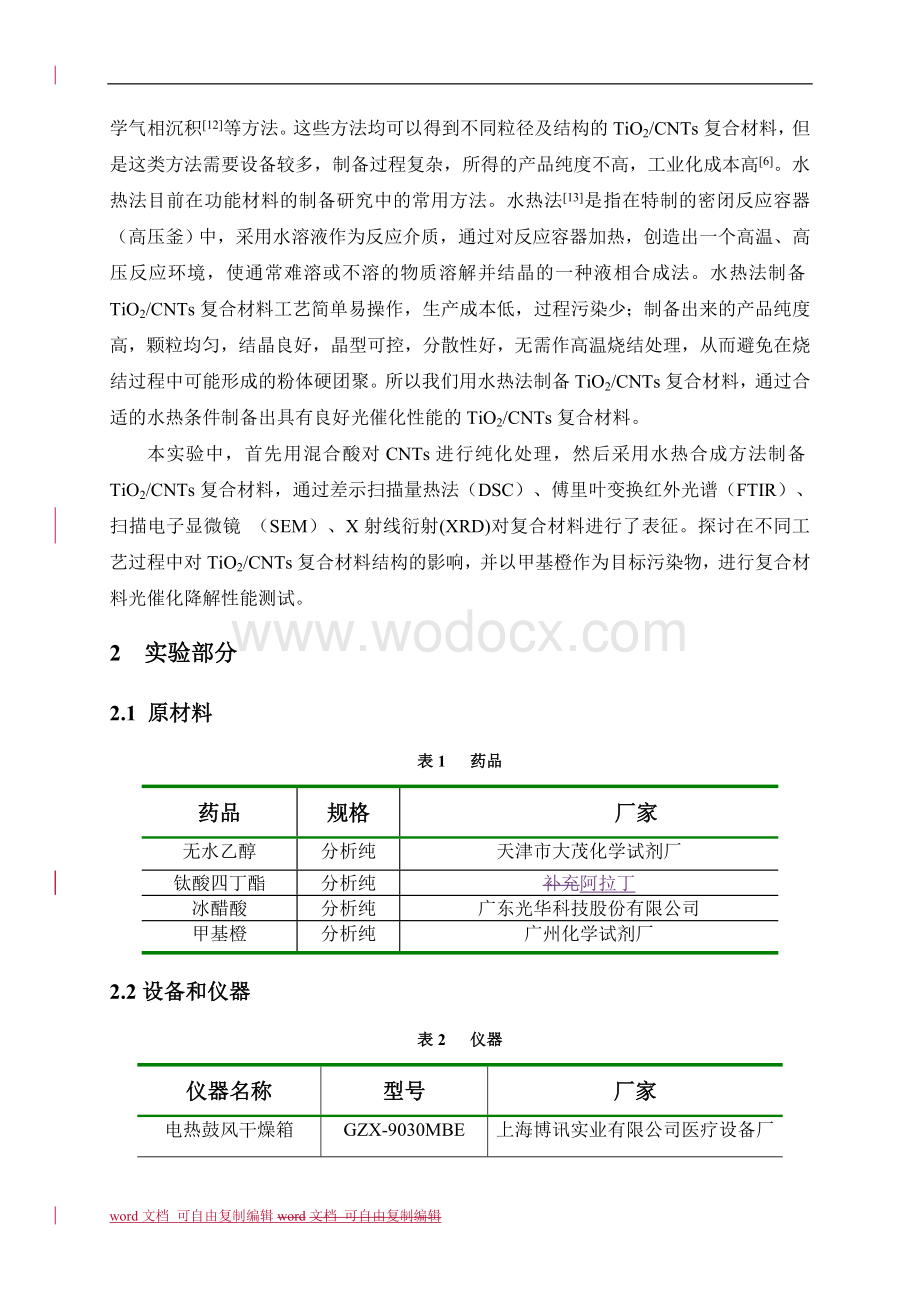 TiO2CNTs复合材料光催化性能研究.doc_第3页