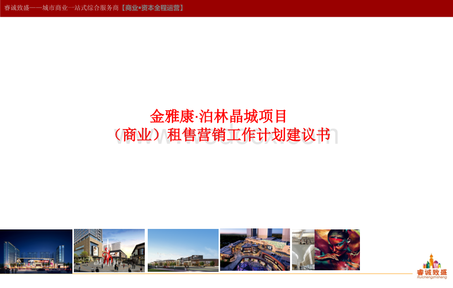 泊林晶城项目(商业)租售营销工作计划建议书.ppt_第1页