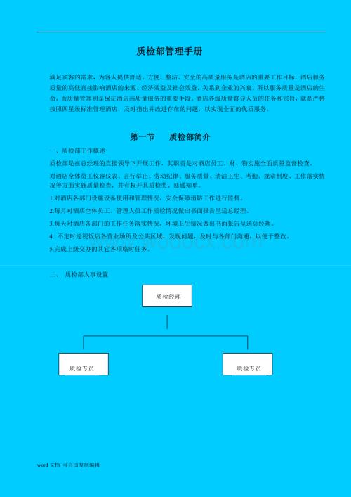 《酒店质检部管理手册》.doc