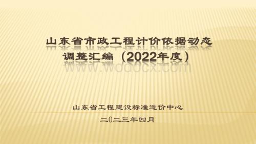 2022年度计价依据调整汇编—市政部分培训资料.pdf