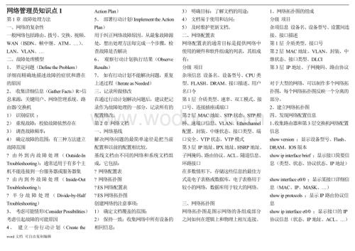 软考网络管理员知识点.doc