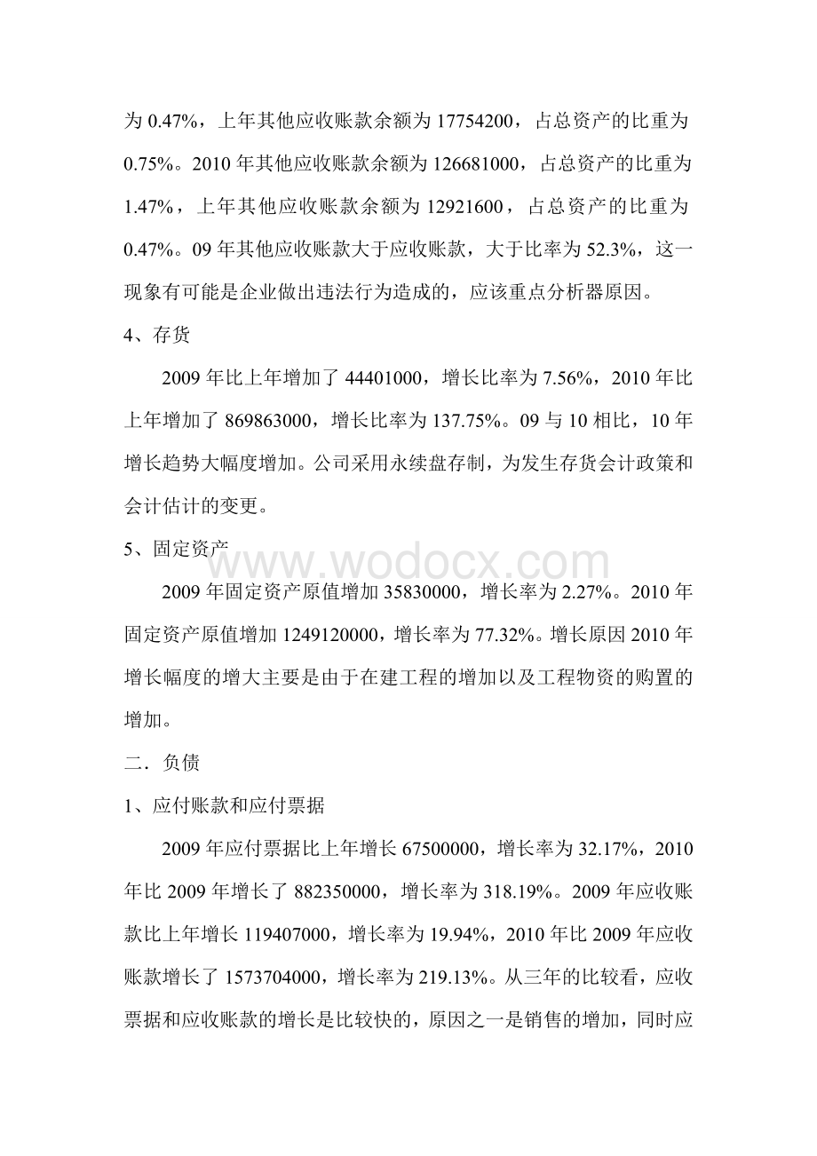 重庆百货-资产负债表-、项目分析.doc_第2页