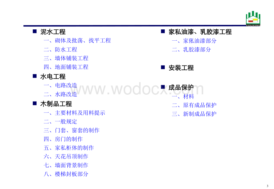 建筑装饰公司项目施工工艺标准.ppt_第3页