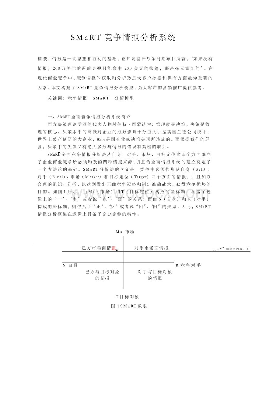 SMaRT市场竞争情报分析系统.docx_第1页