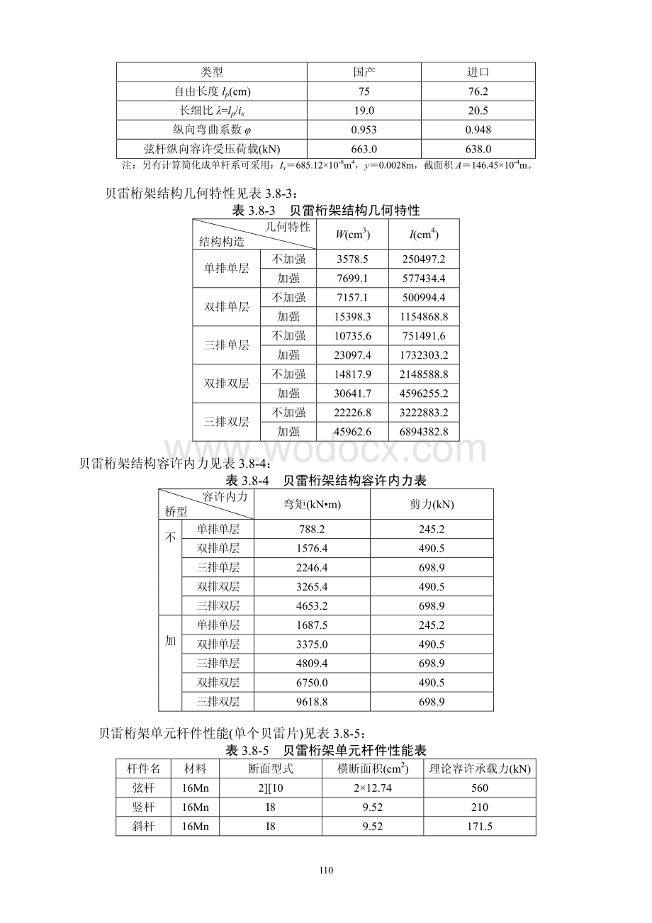 常用结构计算方法汇编之桥梁工程龙门吊、架桥机采用贝雷桁架计算.pdf_第2页